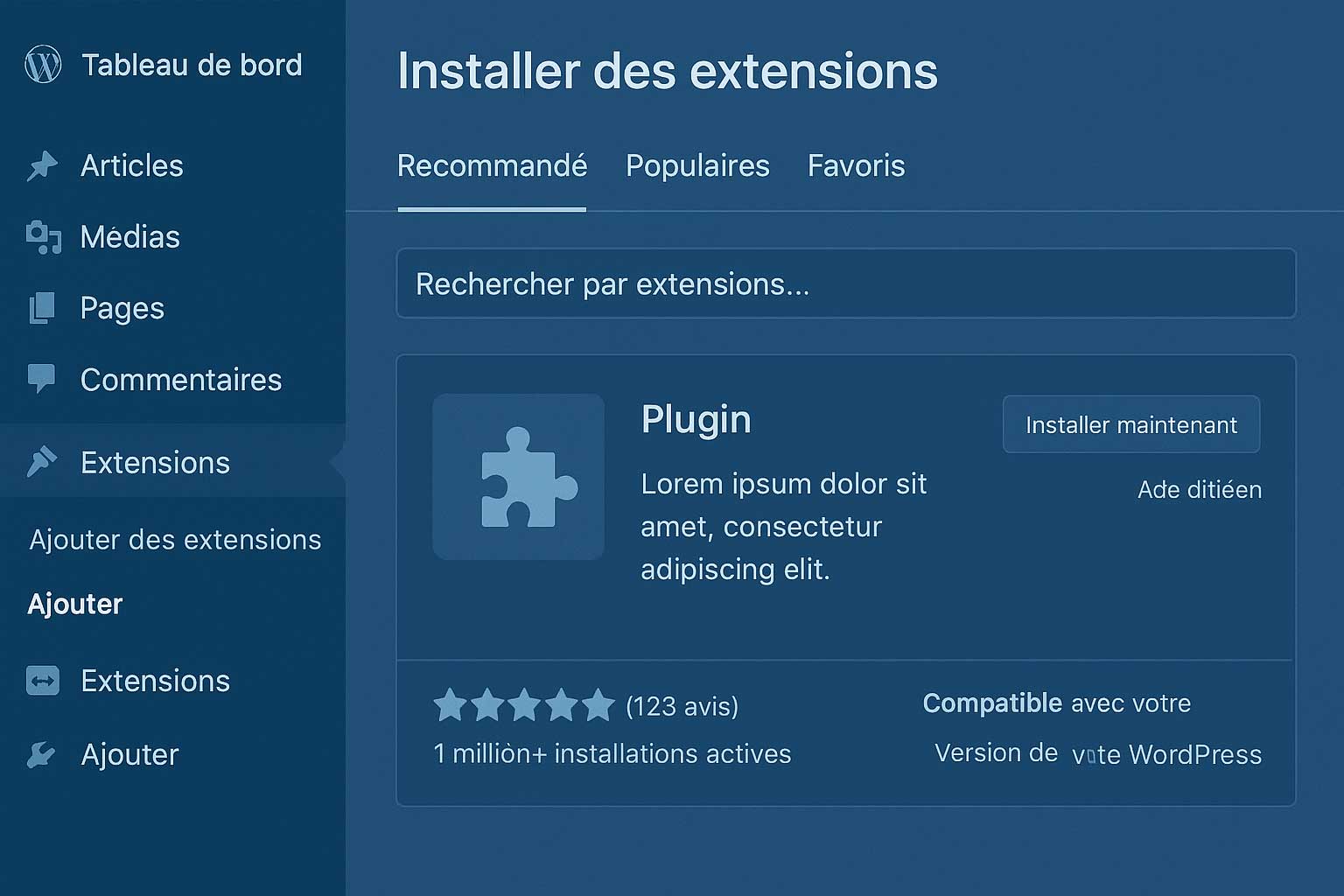 Installation d’un plugin WordPress pour ajouter une nouvelle fonctionnalité