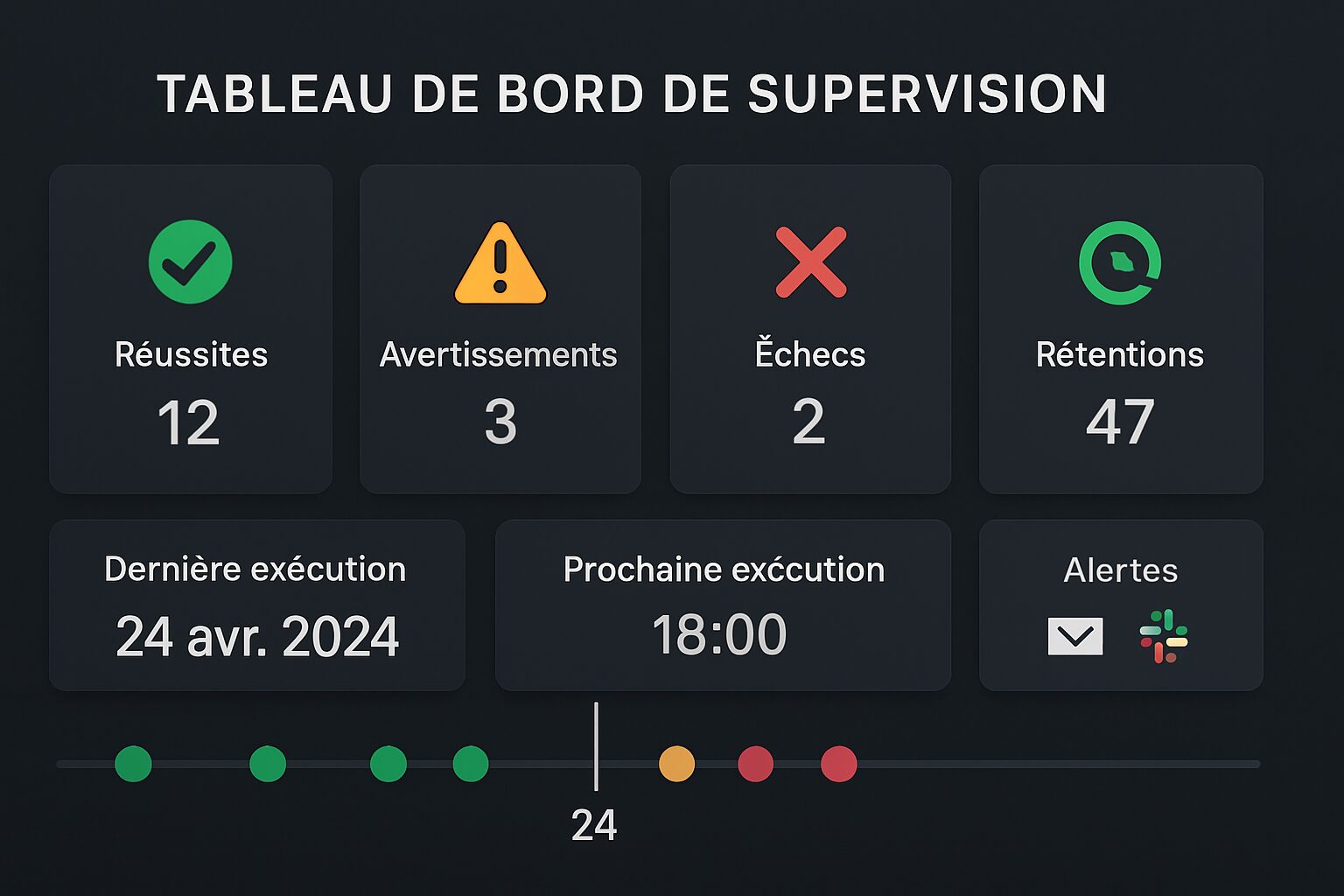 Tableau de monitoring des sauvegardes WordPress avec alertes