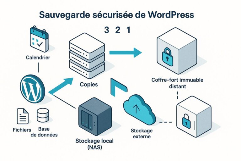 Sauvegardes WordPress : stratégie 3-2-1 et restauration testée