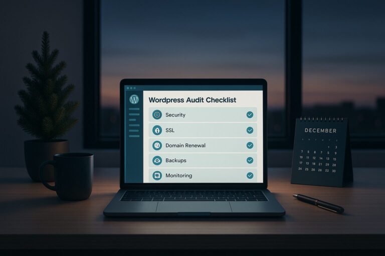 Check-list de fin d’année WordPress : sécurité, renouvellements et conformité