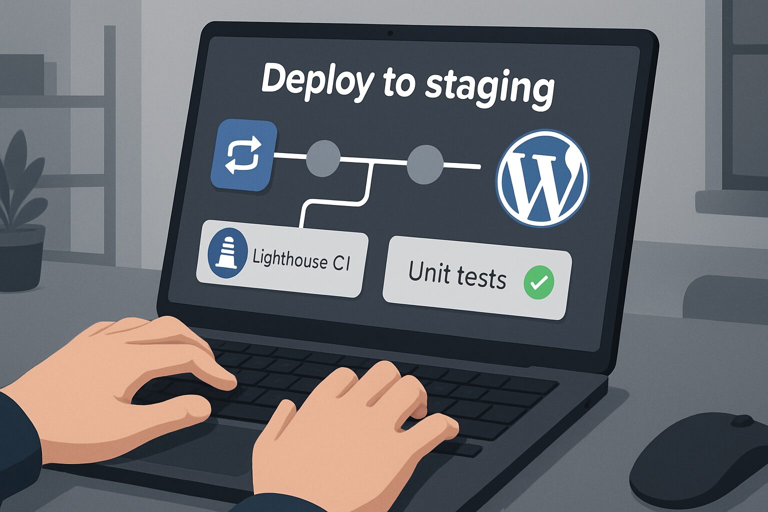 Déploiement sur staging avec Lighthouse CI et tests validés